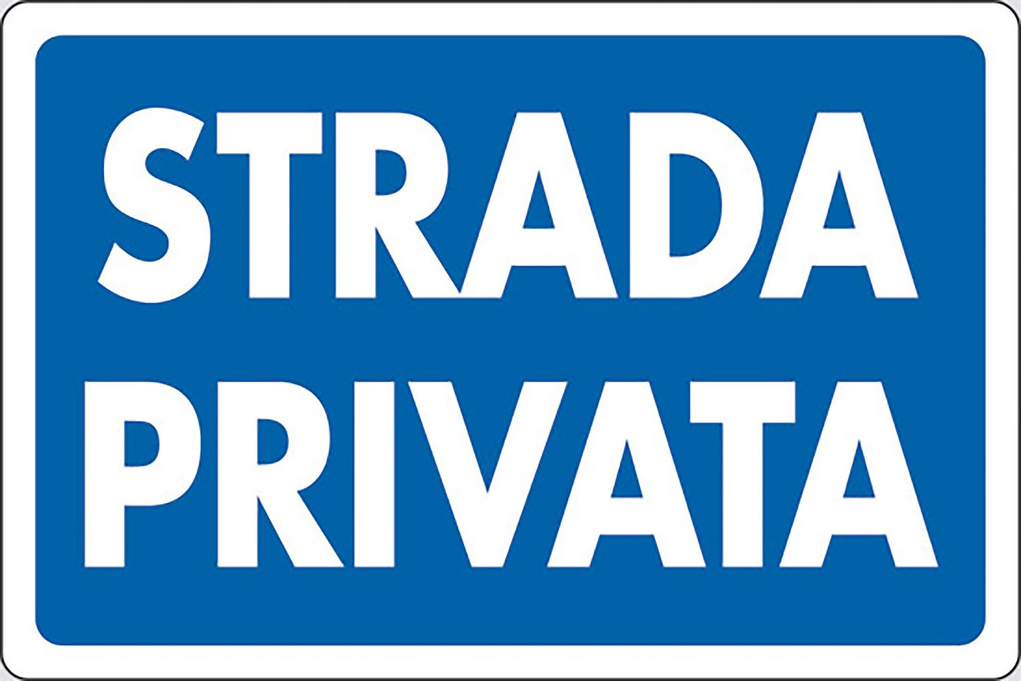 START Cartello Strada Privata ingresso corte abitazioni 30CMx20CM