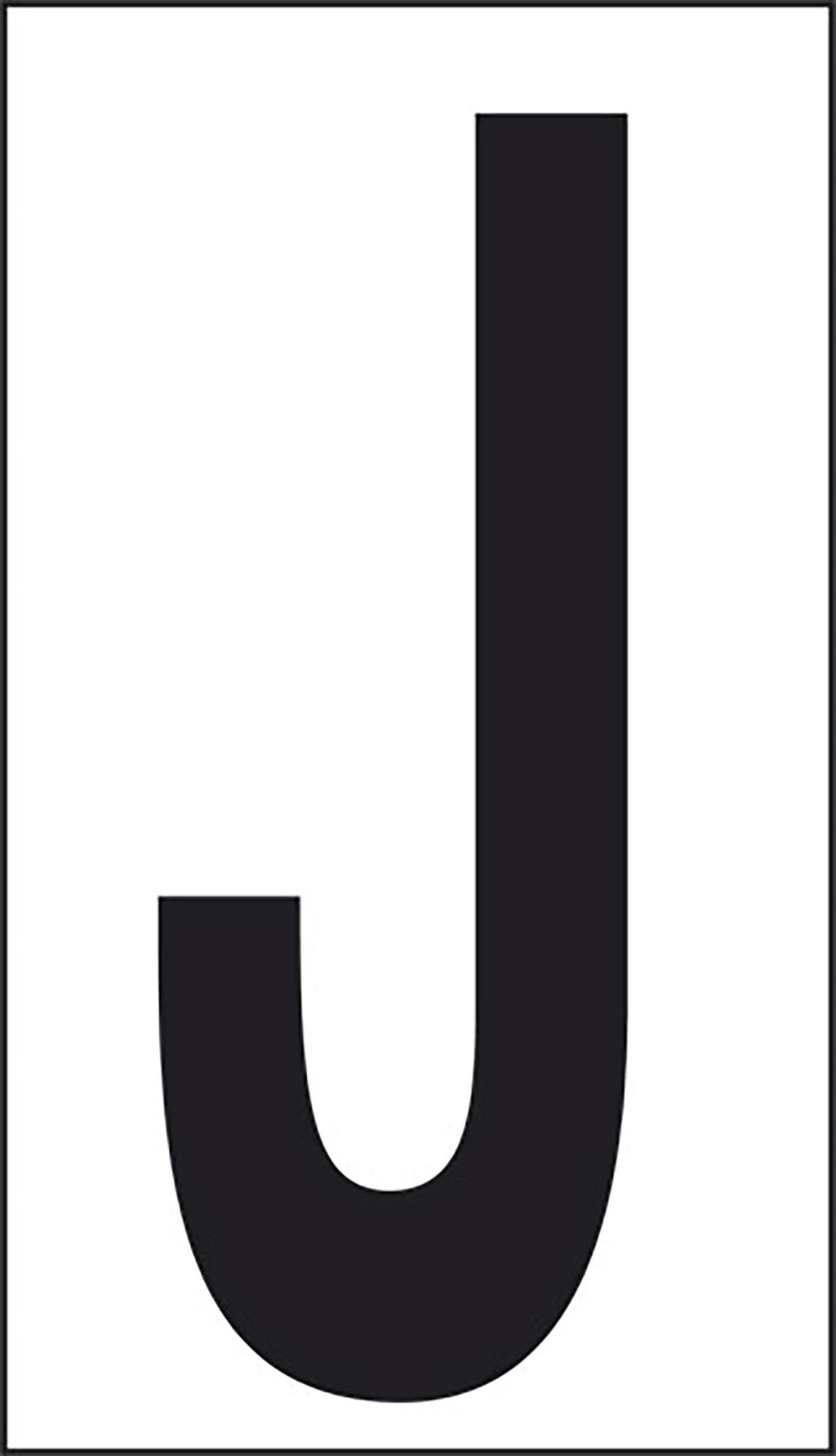 START Adesivo lettera J abitazioni uffici luoghi pubblici 10CMx5,6CM