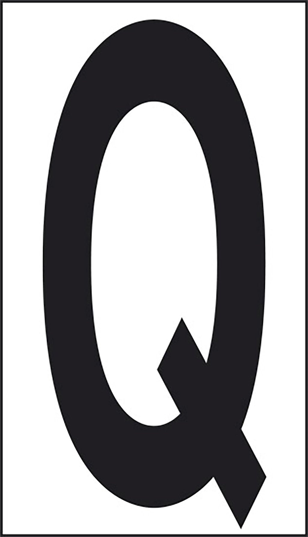 START Adesivo lettera Q abitazioni uffici luoghi pubblici 10CMx5 6CM Originale