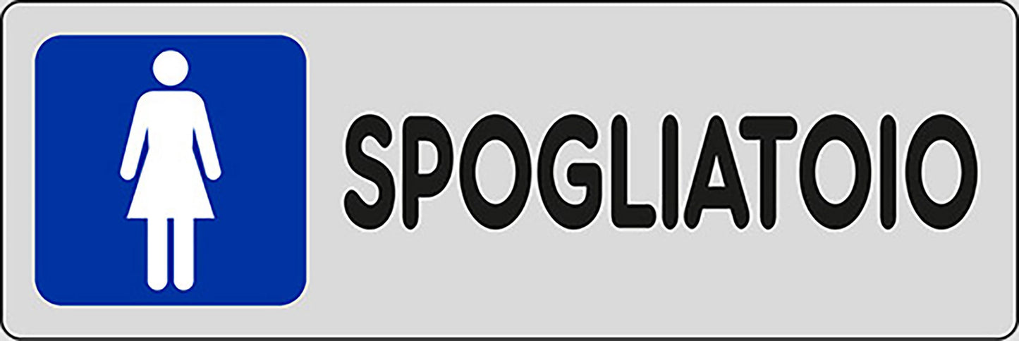 START Adesivo Spogliatoi donne palestre negozi piscine 15CMx5CM Originale