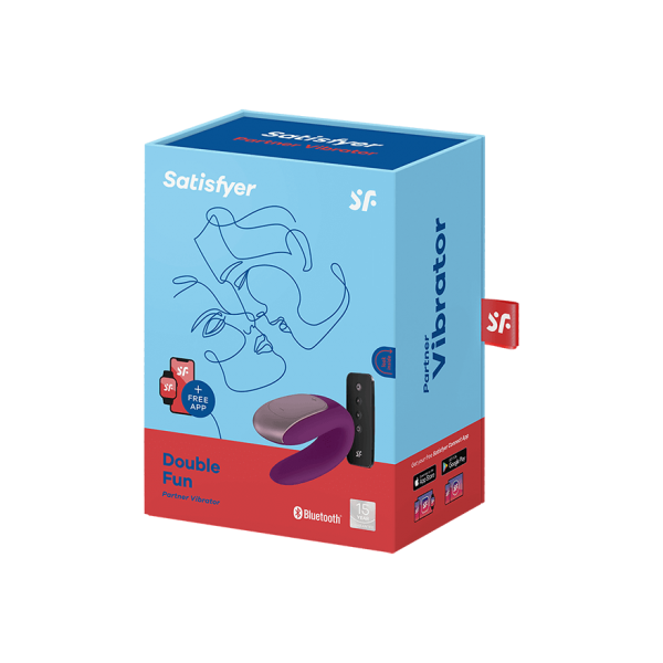 SATISFYER - VIBRATORE DOPPIO PARTNER DIVERTENTE VIOLA