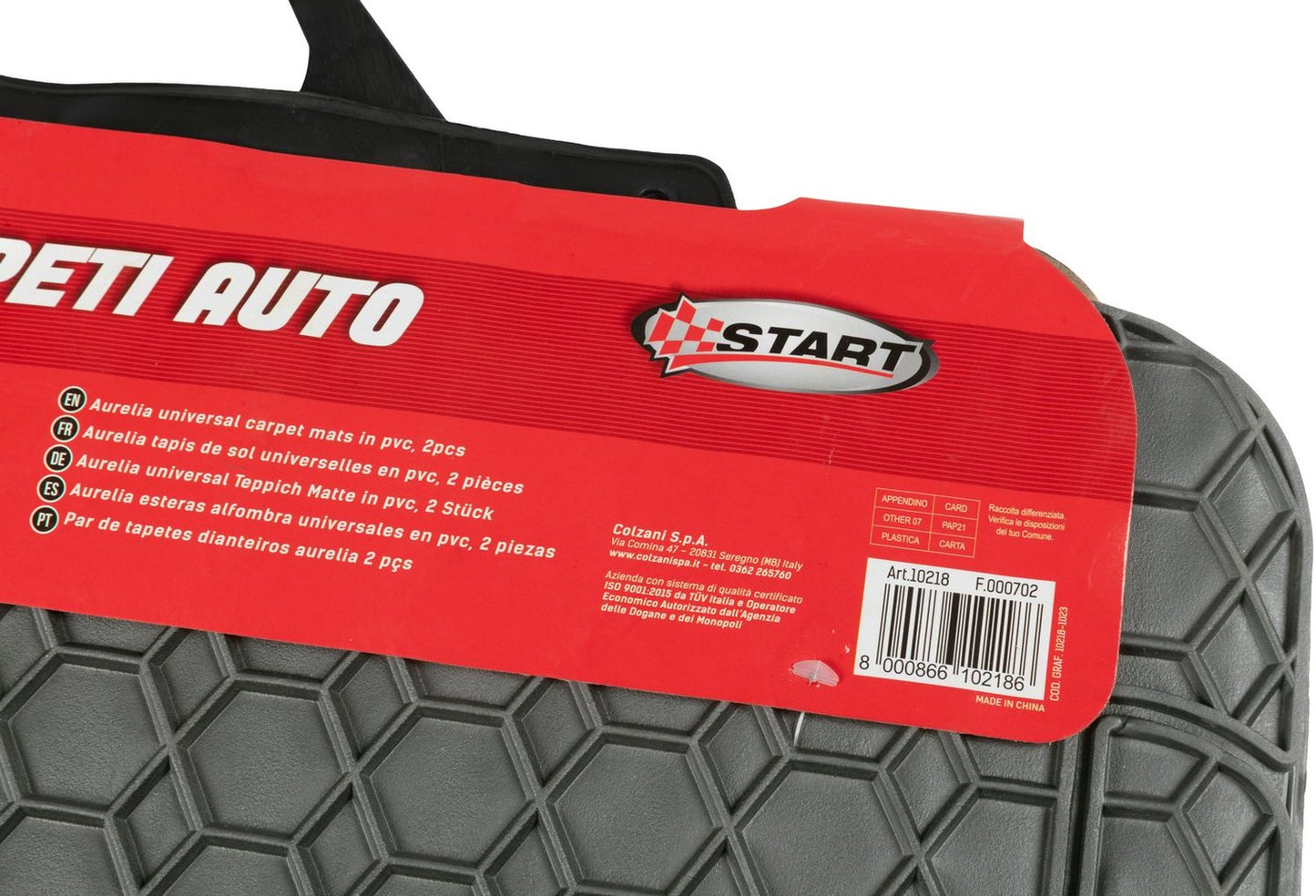 START Coppia tappeti auto anteriori Aurelia 2pz. Accessorio Originale