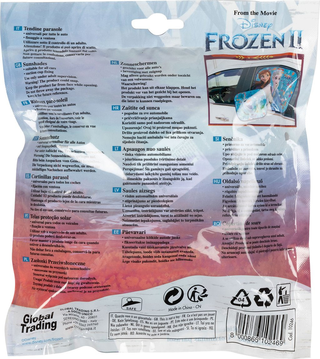 Tendine auto Frozen II Parasole laterale Disney per bambine
