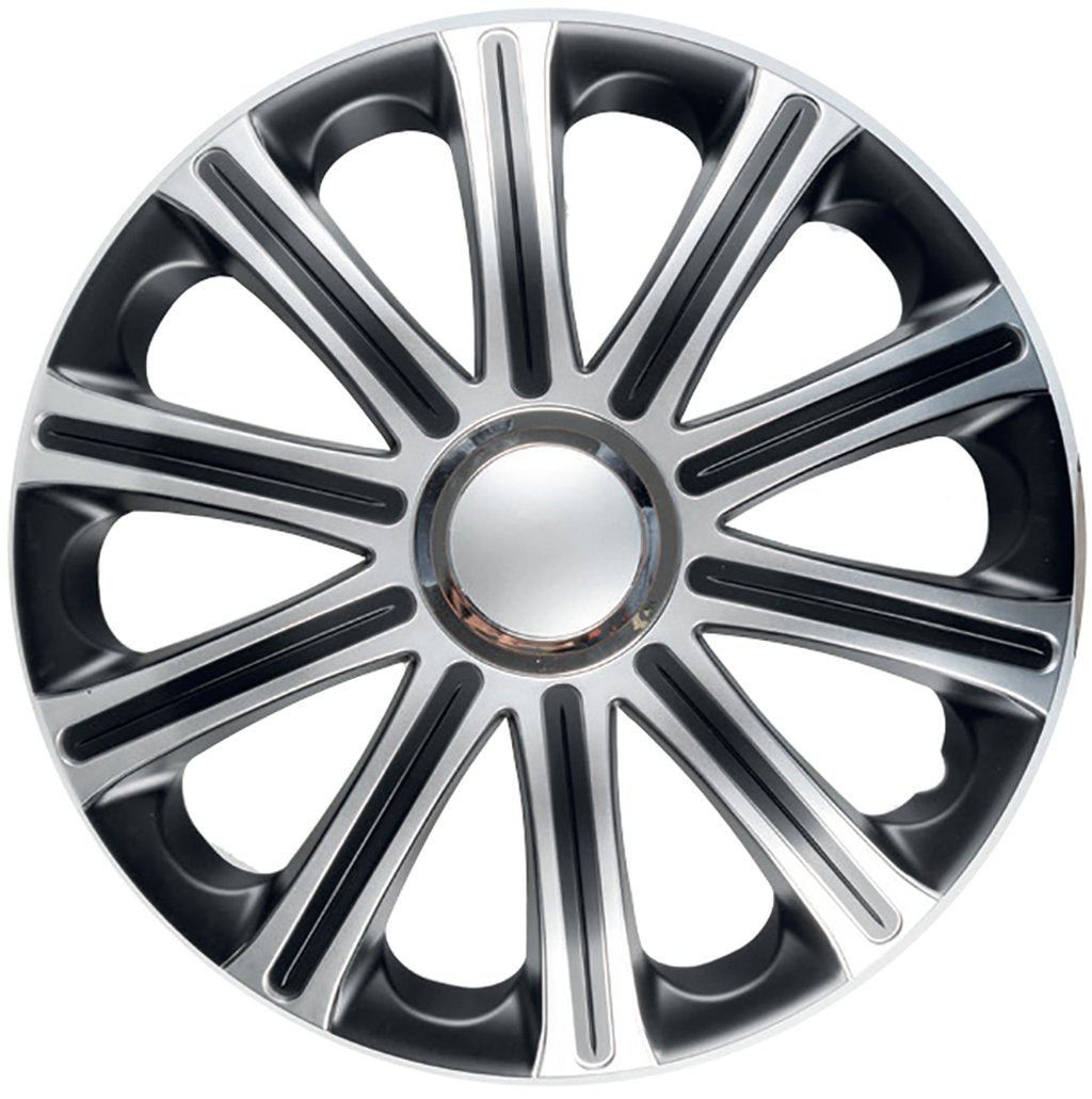 START Borchie Modena Nero-Grigio 15 set calotte auto in scatola Originale