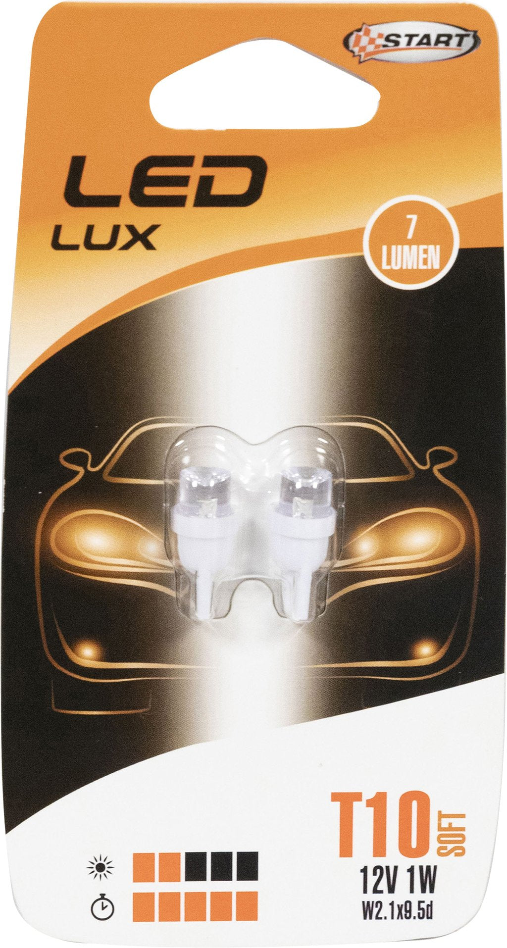 START Lampadine auto T10 Soft 12V 1W Accessorio Originale Uso Quotidiano