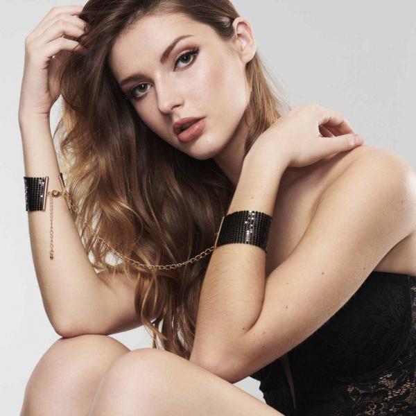 BIJOUX - DSIR MTALLIQUE MANETTE IN RETE DI METALLO NERO