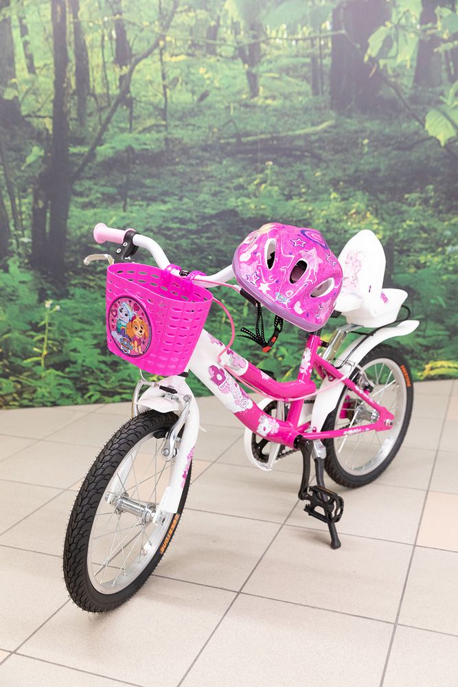 Cestino portaoggetti Paw Patrol per bicicletta da bambina, colore rosa