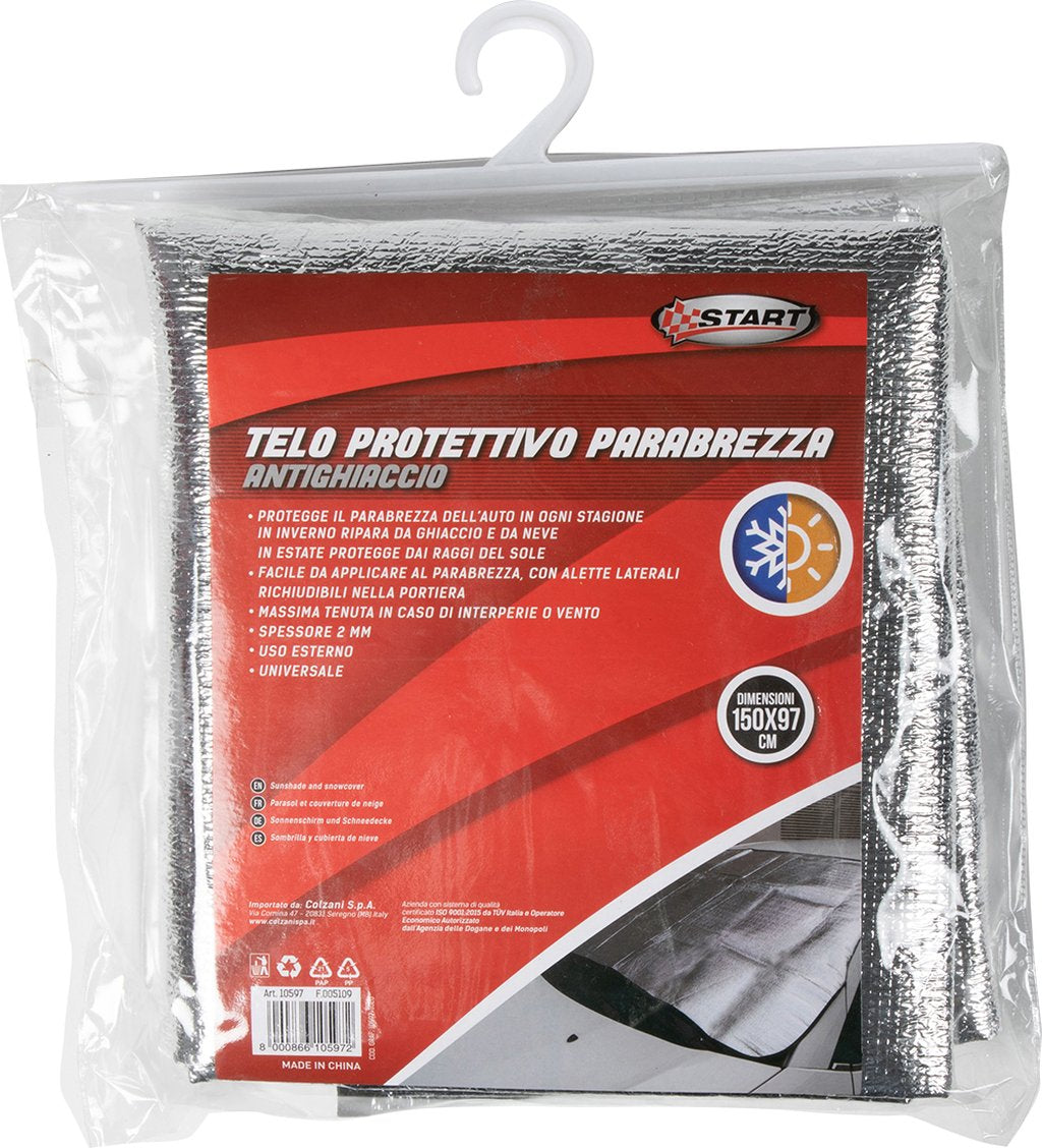 START Telo Protettivo Parabrezza Impermeabile ? Copertura Auto per Vetri