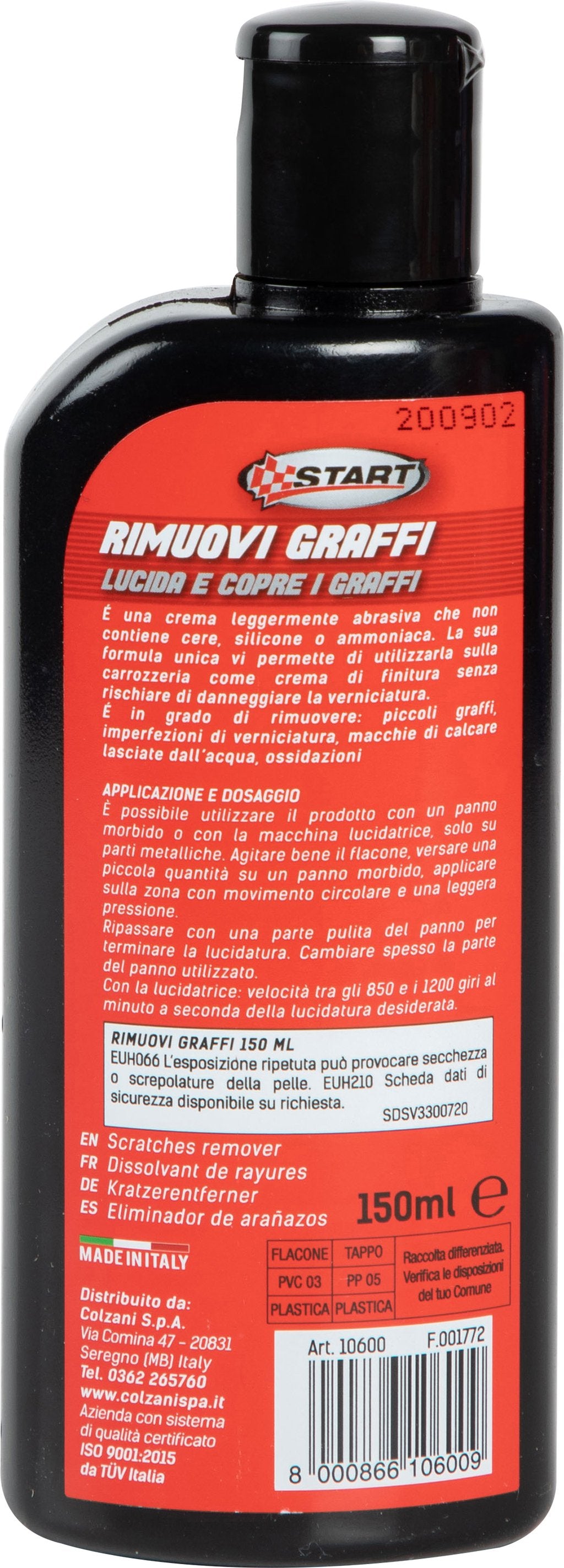 START Rimuovi graffi neutro 150ml Accessorio Originale Uso Quotidiano Auto