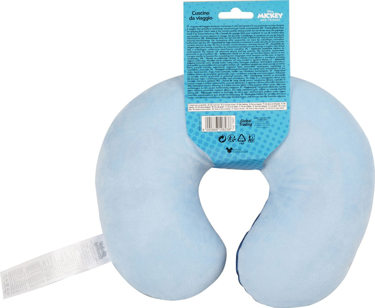 TATAWAY Cuscino da viaggio Mickey Mouse Disney Accessorio Originale