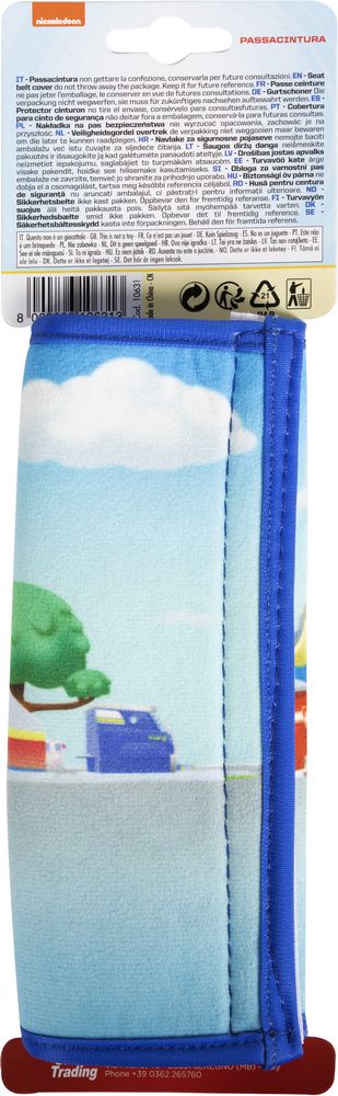Passacintura bambino da viaggio soft auto blu