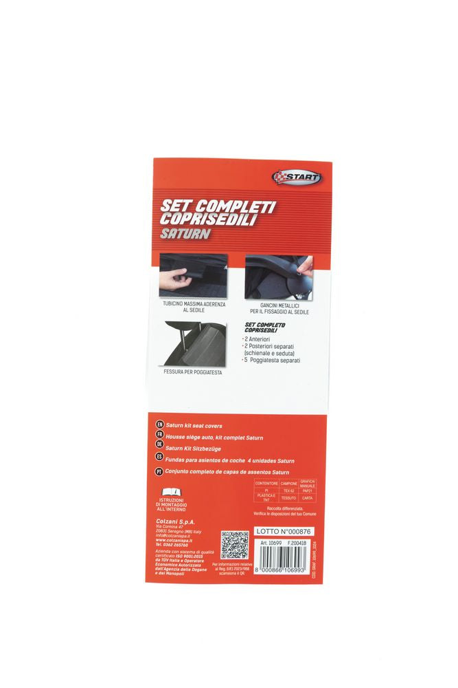 START Set completo coprisedili Saturn auto universale airbag poggiatesta