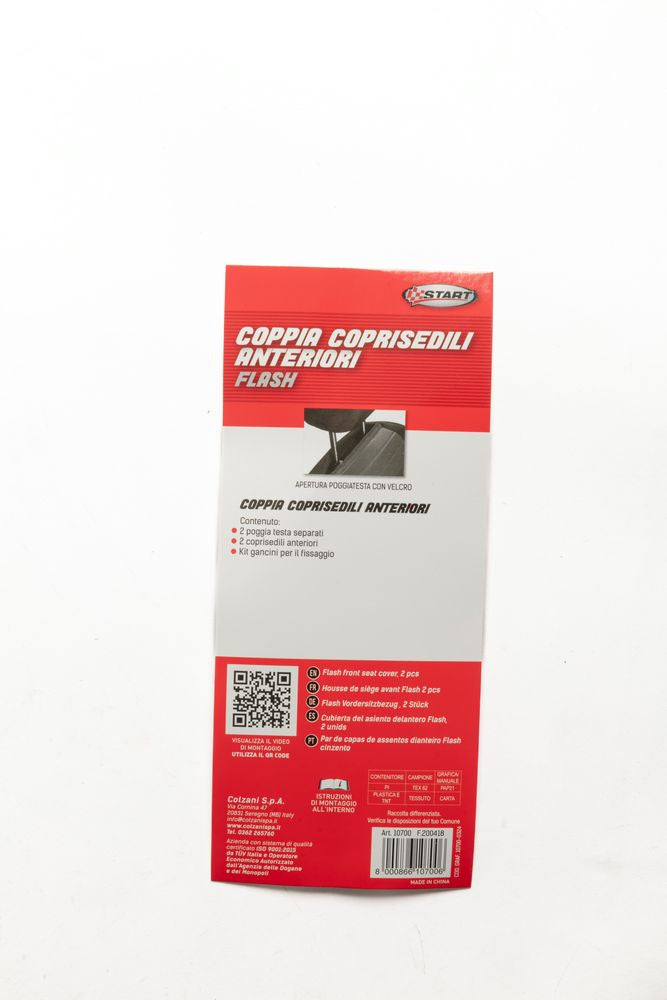 START Coppia coprisedili anteriori Flash auto universale airbag poliestere