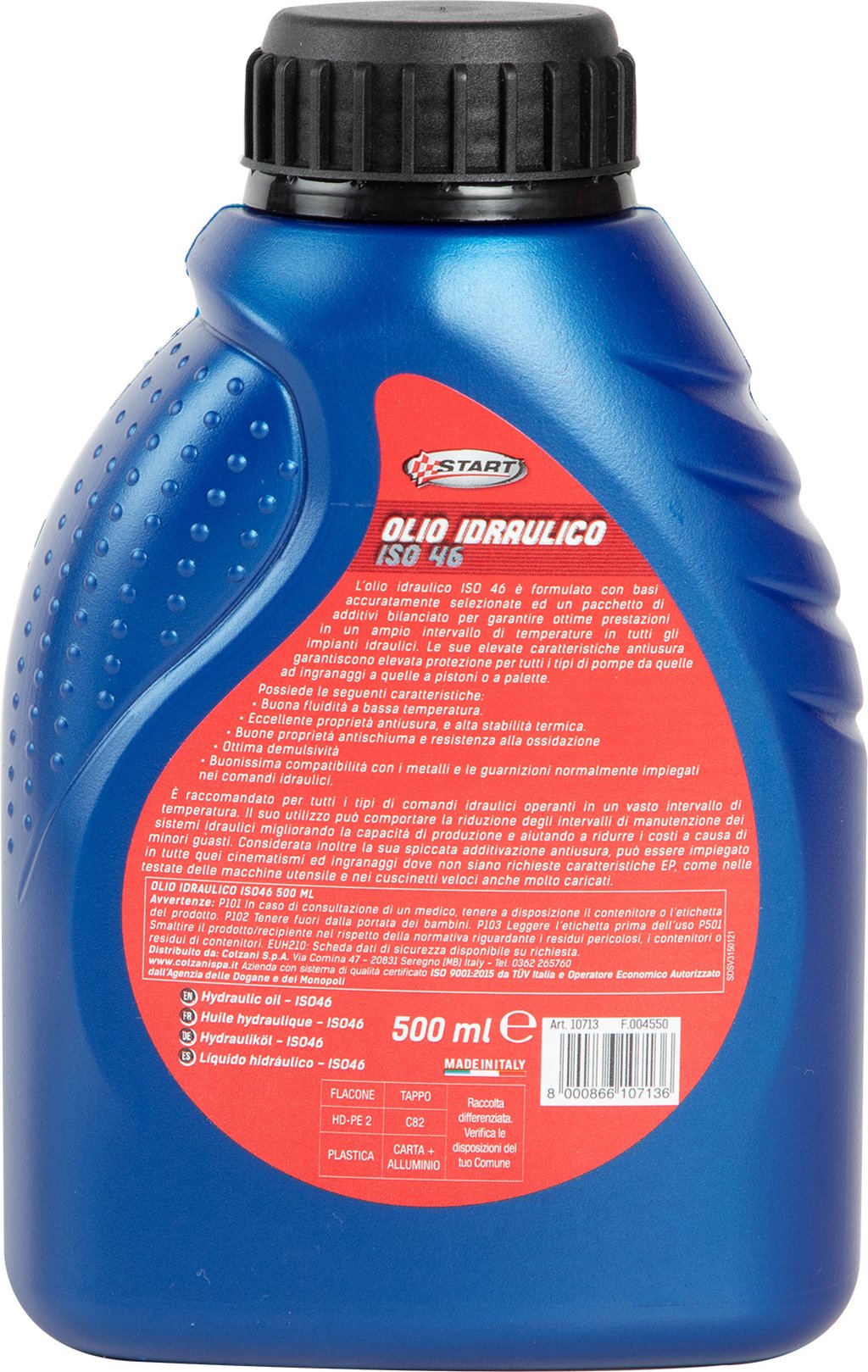 START Olio Idraulico ISO 46 Made in Italy 500 ml - Alta qualit? per sistemi