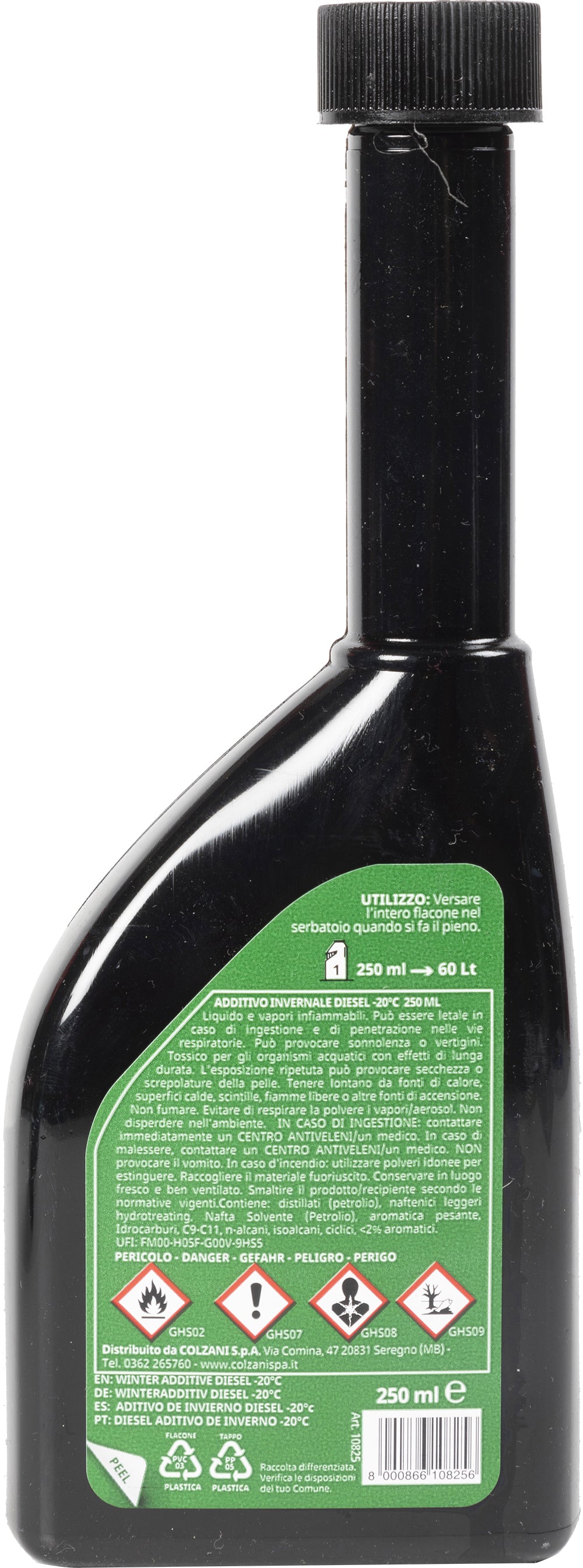 Quantum Energy-Additivo Diesel Antigelo -20C 250 ml Made in Italy