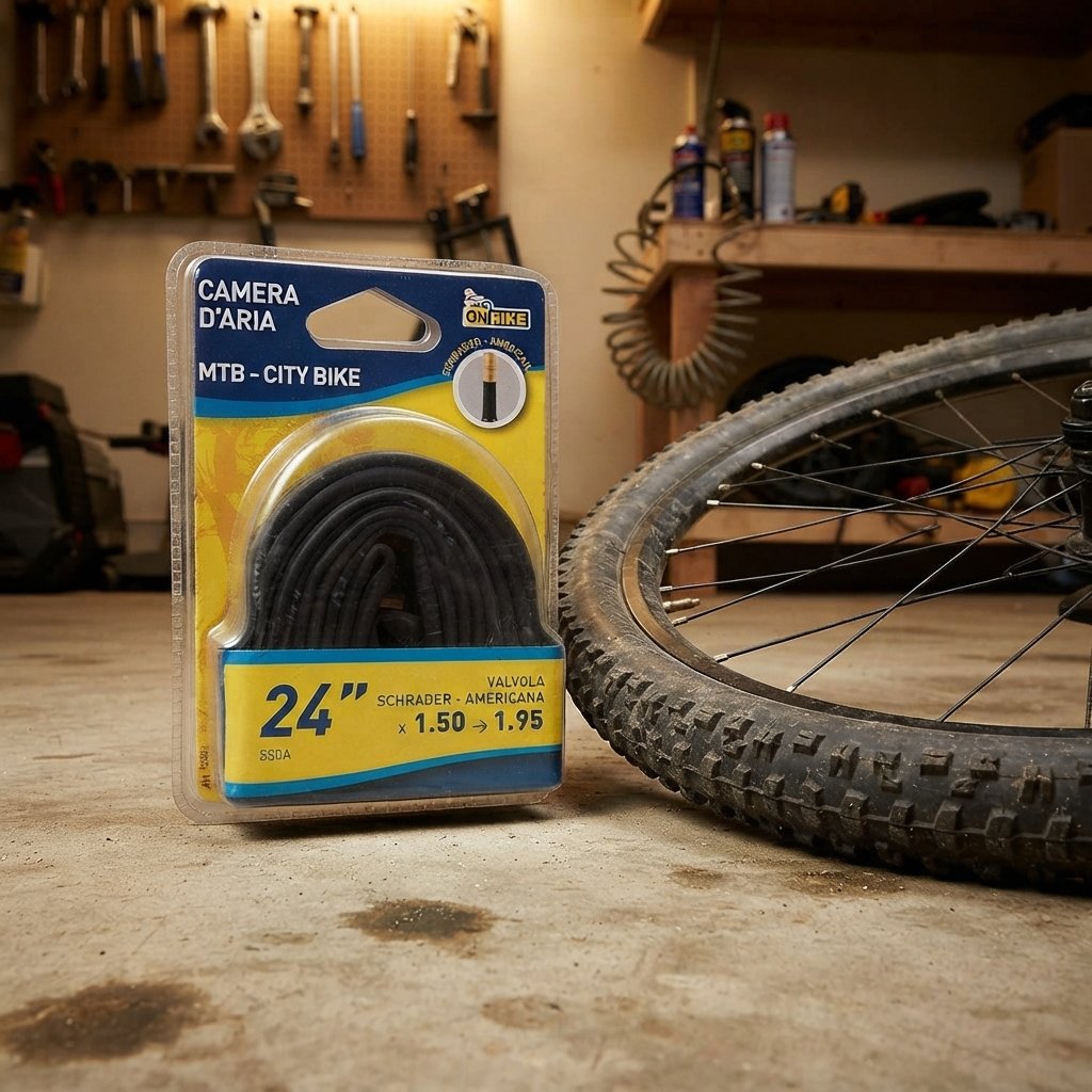 ON BIKE Camera Aria 24" MTB City Bike Valvola Schrader
