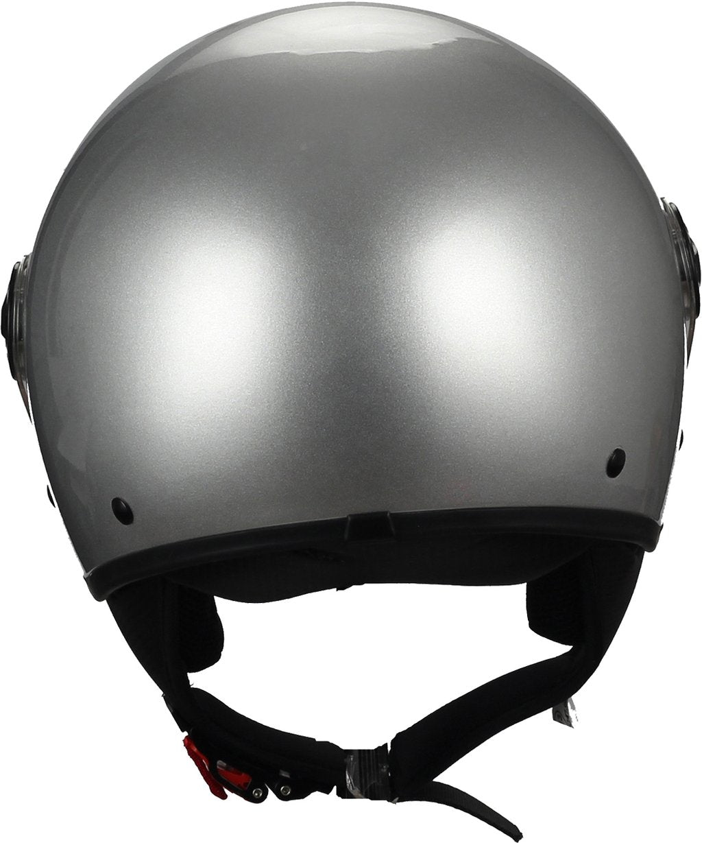 Casco moto e scooter 801 One demi-jet taglia L 59 cm silver