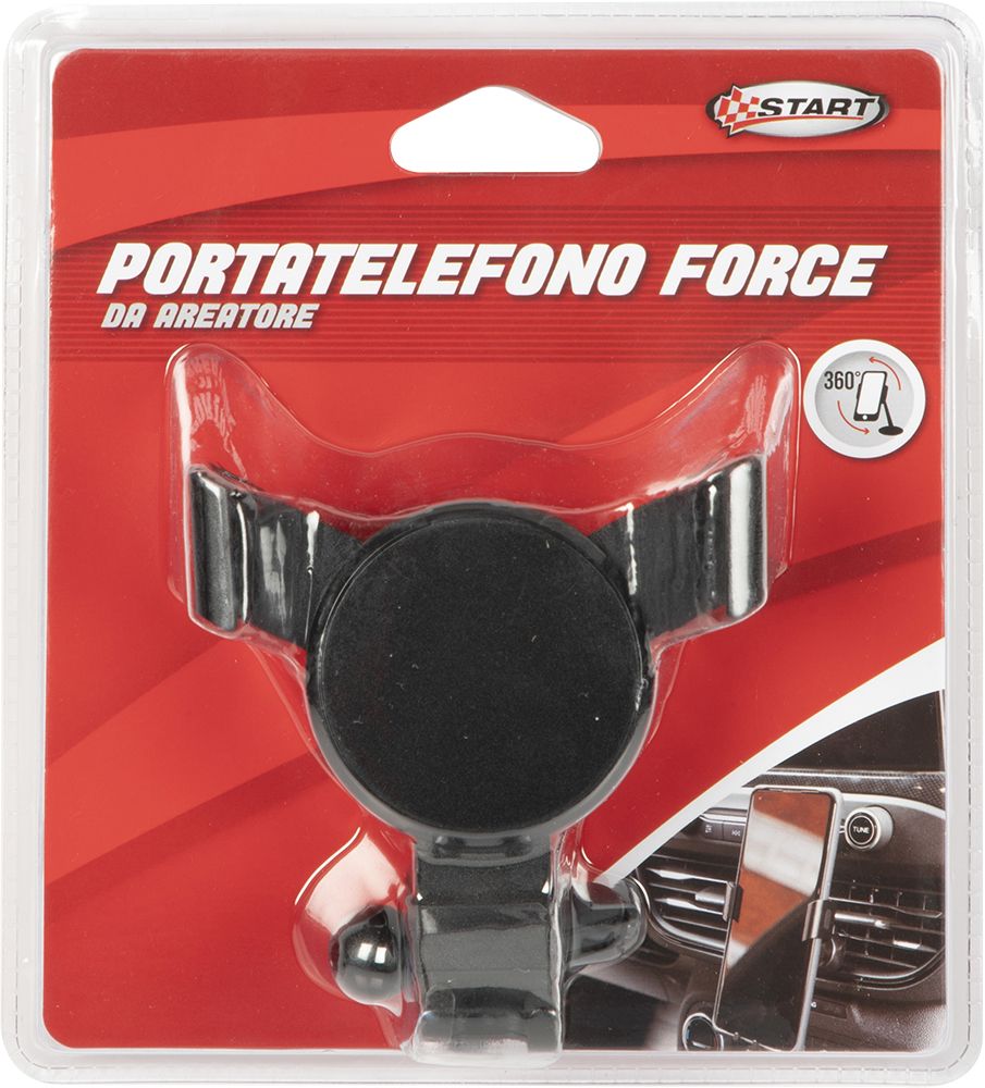 Porta telefono force da areatore con clip a tre braccia - porta telefono per auto