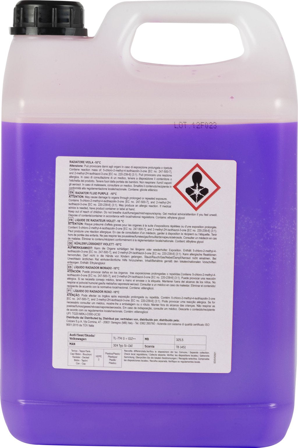 START : Liquido radiatore viola G12+ 5L Anticongelante -10?C e protezione