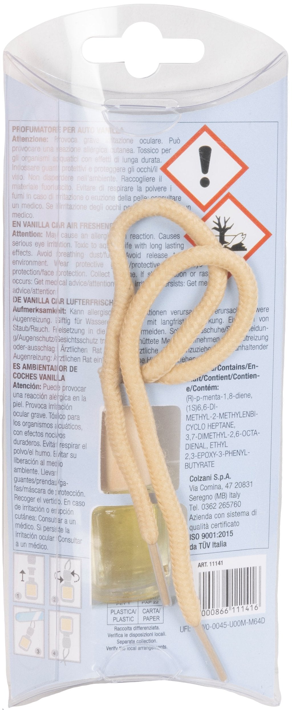 START Boccetta deodorante per auto Sensory - profumazione vaniglia