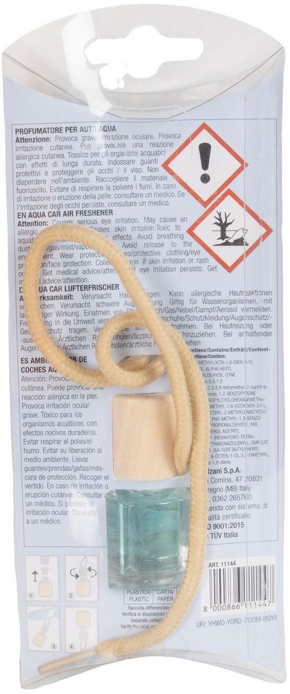 Boccetta deodorante per auto Sensory - profumazione aqua