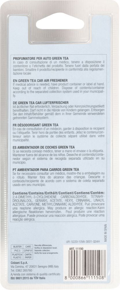 Sensory profumatore per auto in legno da areatore - profumazione green tea