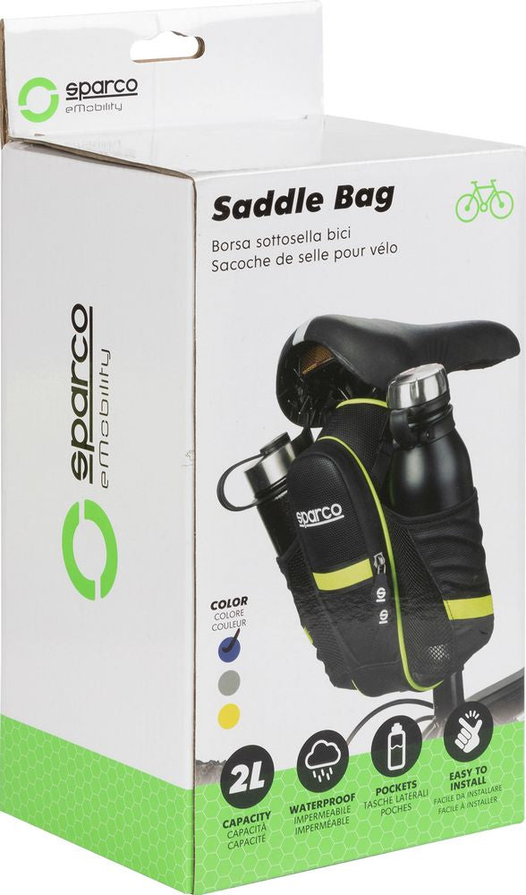 Borsa da sella per bicicletta in nylon Sparco