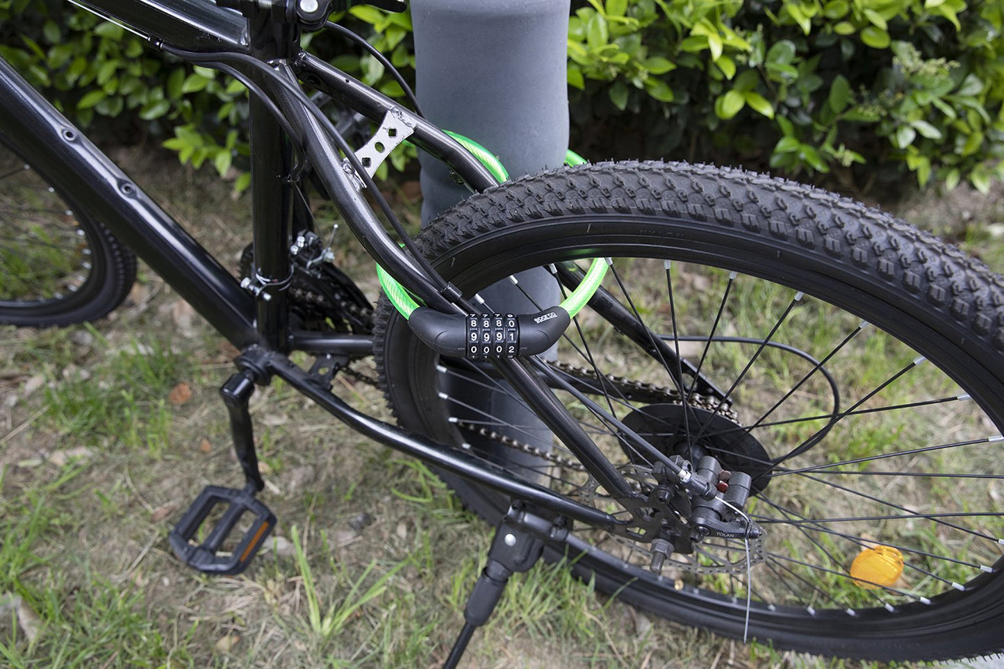 SPARCO lucchetto giallo morbido per bicicletta in acciacio zinco ottone ABS PVC