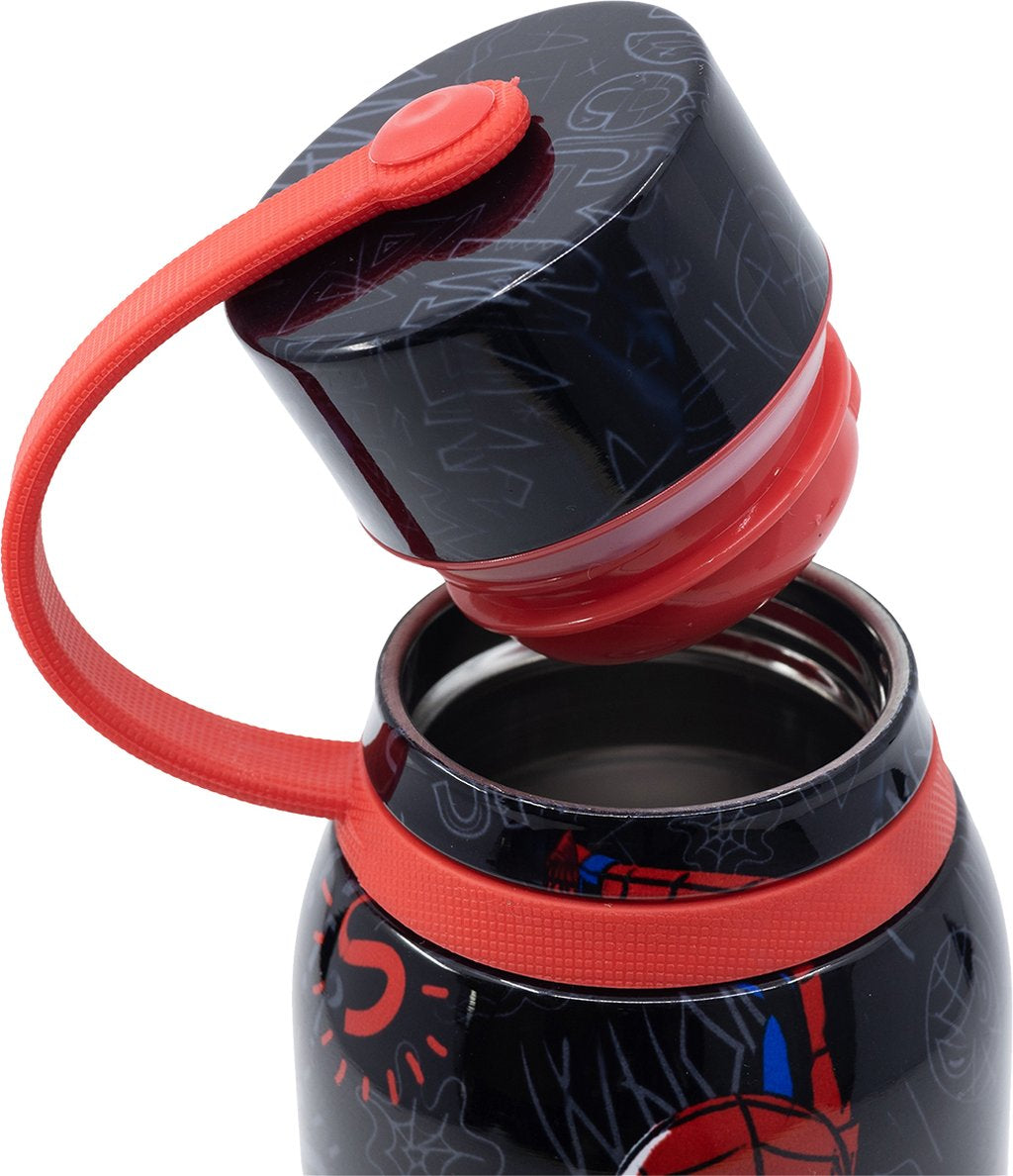 TATAWAY Marvel Borraccia nera per in acciaio inossidabile isolante 330 ml