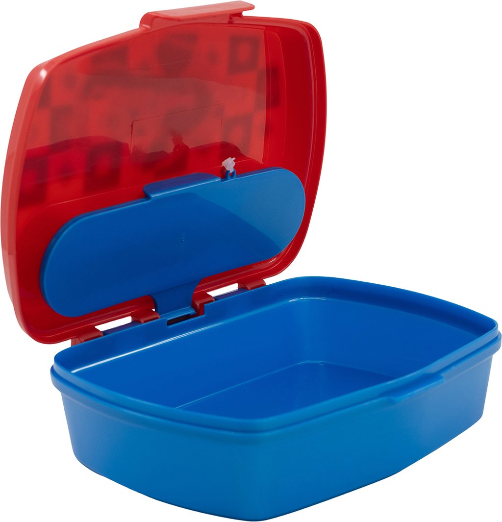 Tataway Sandwich Box Spiderman Con Posate Per Scuola E Merenda