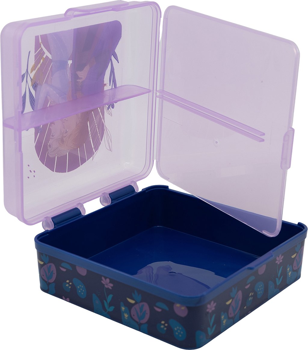 Tataway Sandwich Box Frozen Square Portapranzo con Scomparti