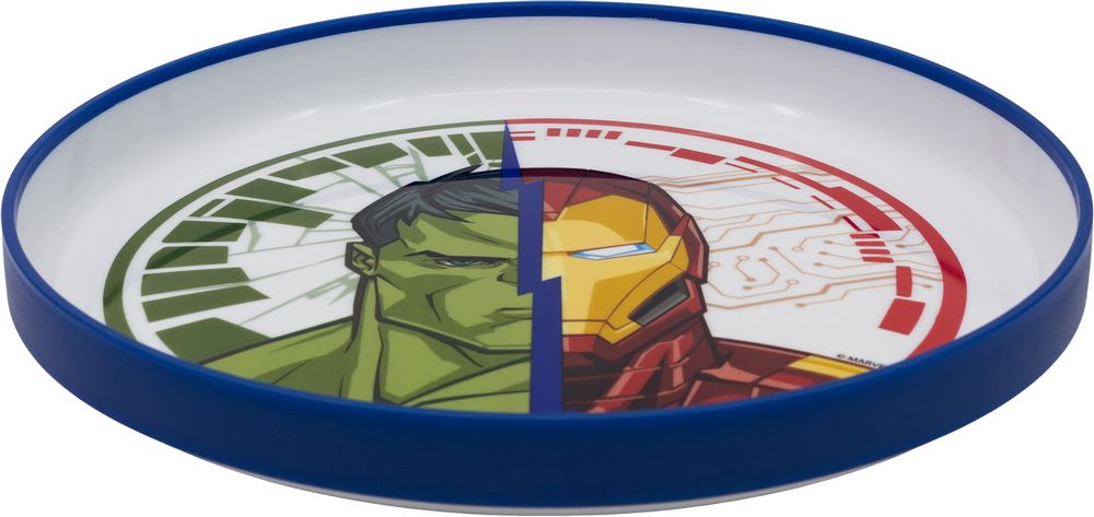 Piatto piano per bambini in plastica Avengers