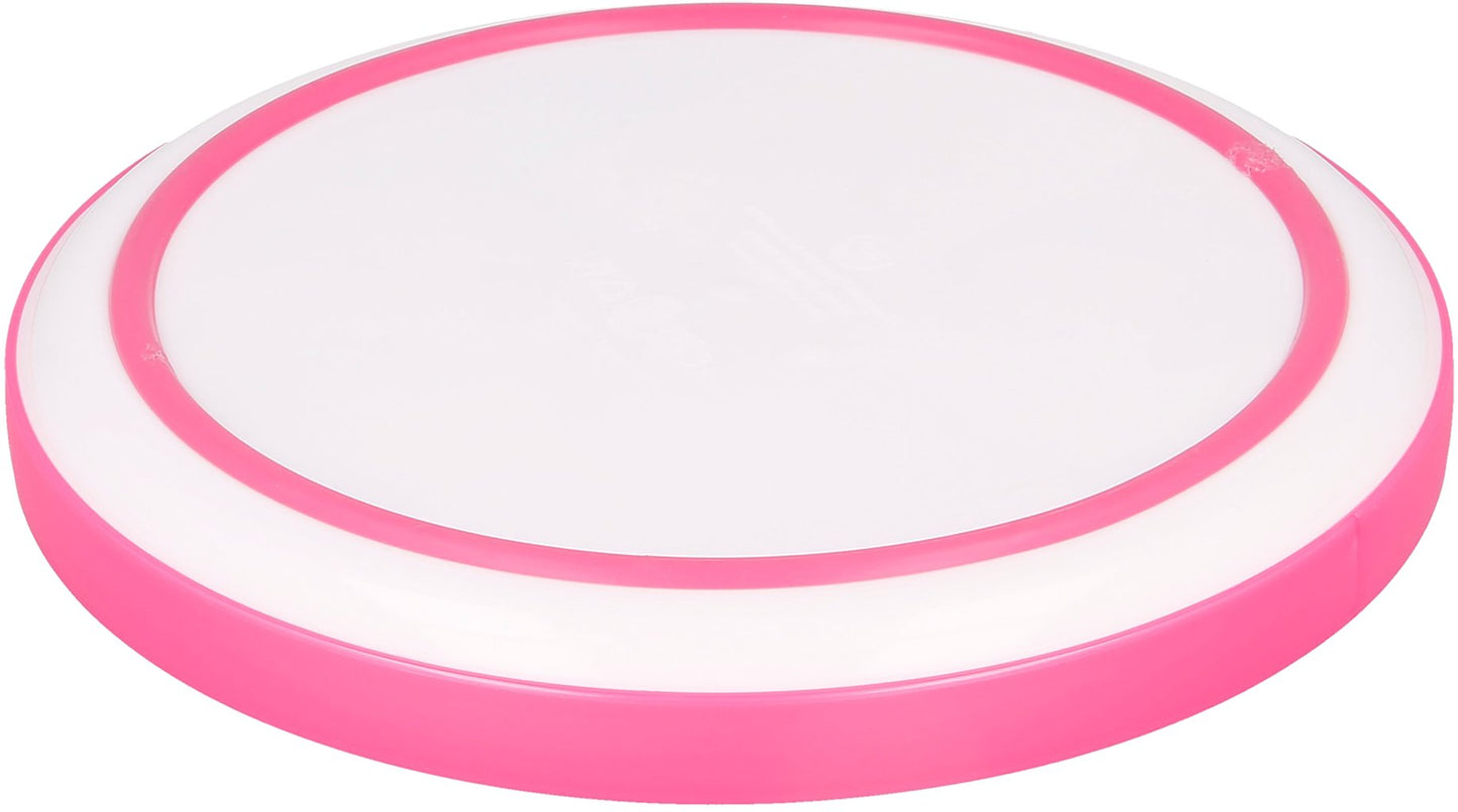 TATAWAY Disney Piatto piano bianco e rosa per bambine in plastica Principesse