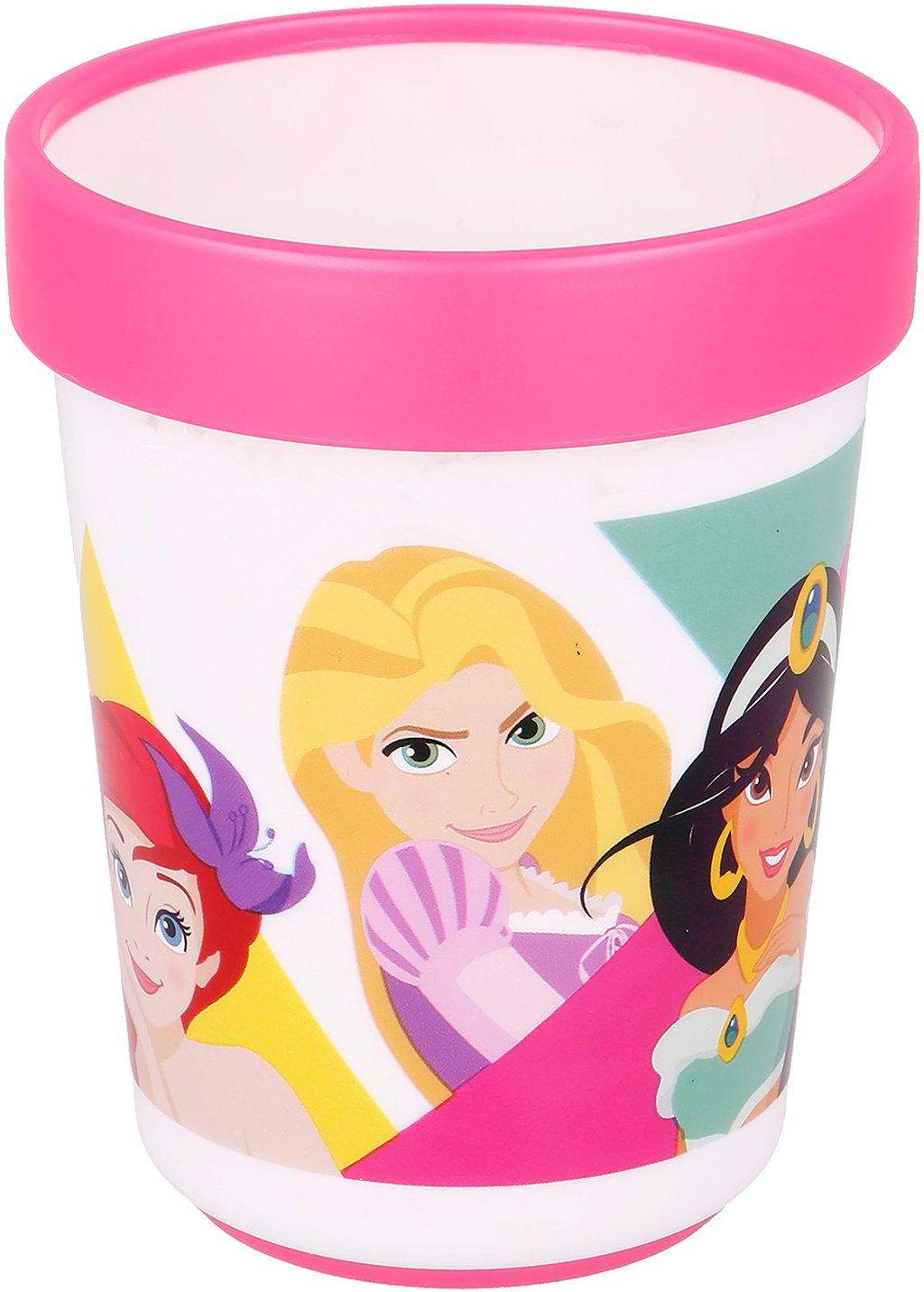 TATAWAY Disney Bicchiere rosa per bambine in plastica Principesse Jasmine