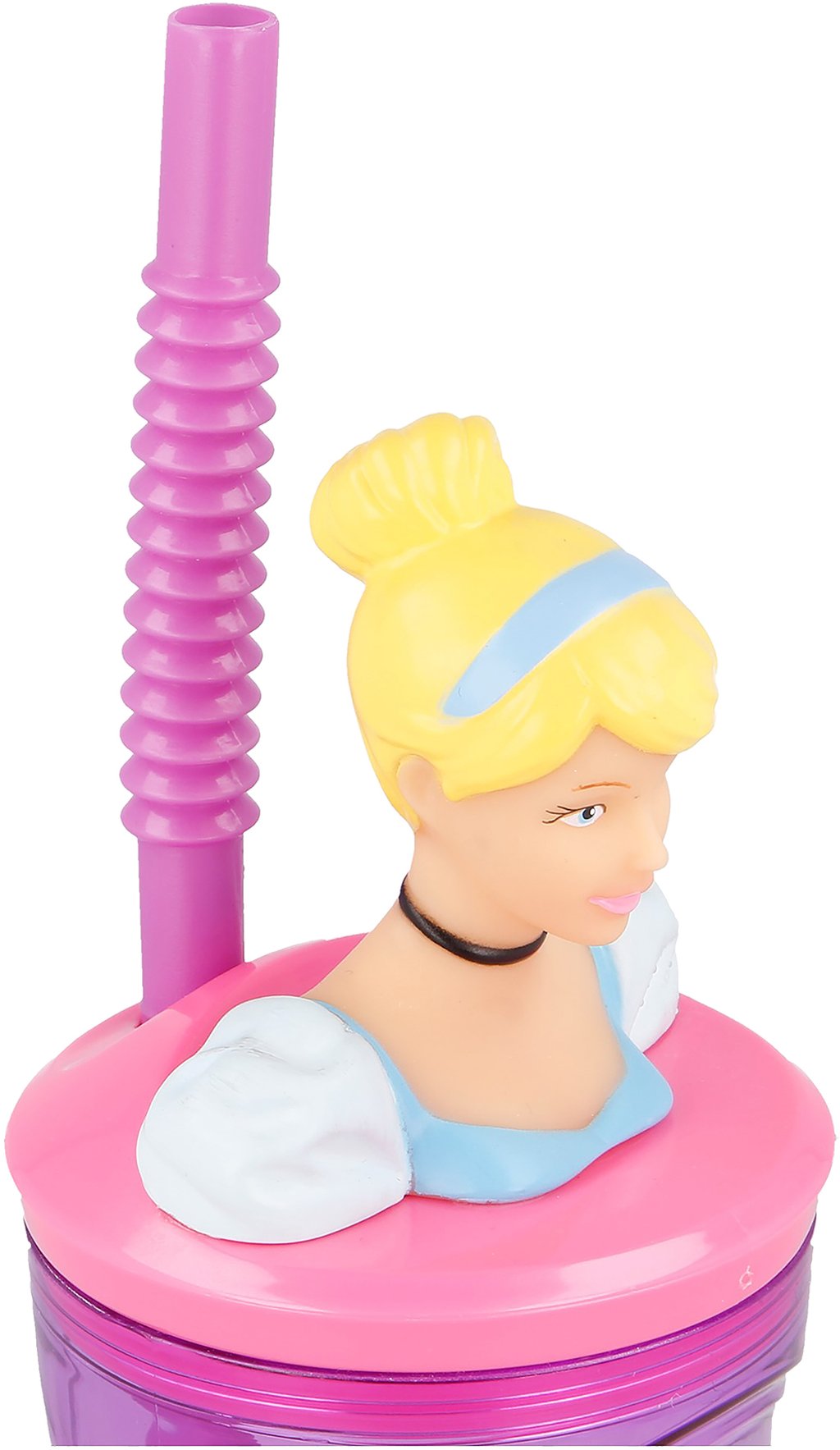 TATAWAY Disney Bicchiere viola per bambine in plastica Principesse Cenerentola