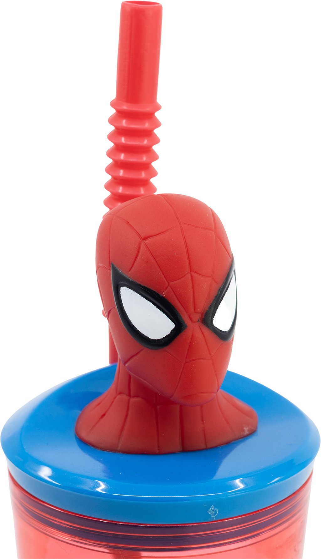 TATAWAY Marvel Bicchiere blu e rosso per bambini in plastica Spiderman Uomo