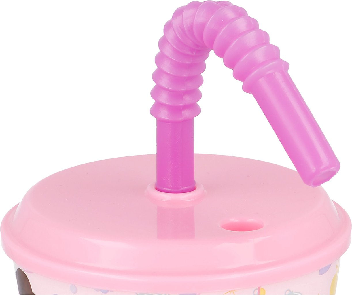 TATAWAY Disney Bicchiere rosa e lilla per in plastica Principesse Belle 430 ml