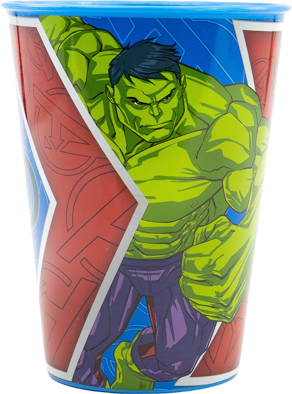 TATAWAY Marvel Bicchiere blu per in plastica Avengers Hulk Captain 260 ml