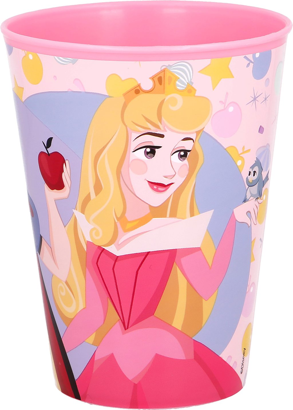 TATAWAY Disney Bicchiere rosa per in plastica Principesse Biancaneve 260 ml