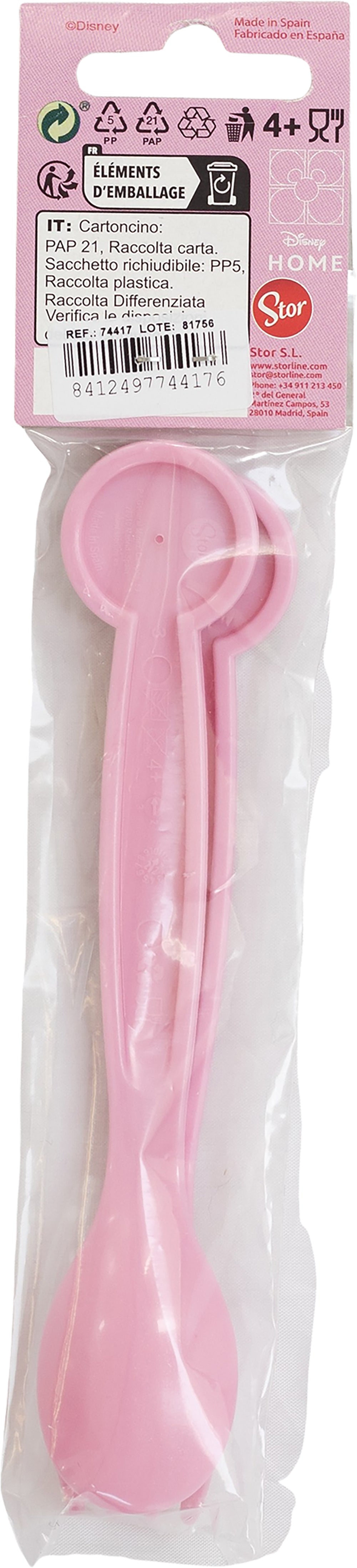 Set 2 posate in plastica Minnie Mouse Disney