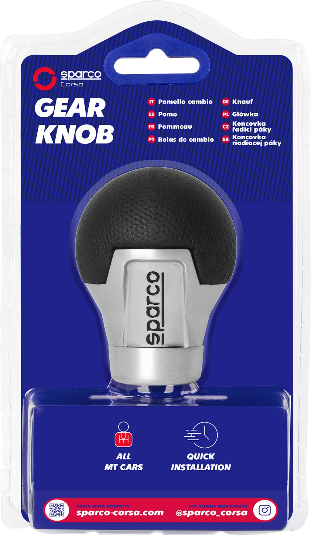 SPARCO Pomello cambio per auto universale Accessorio Originale Resistente