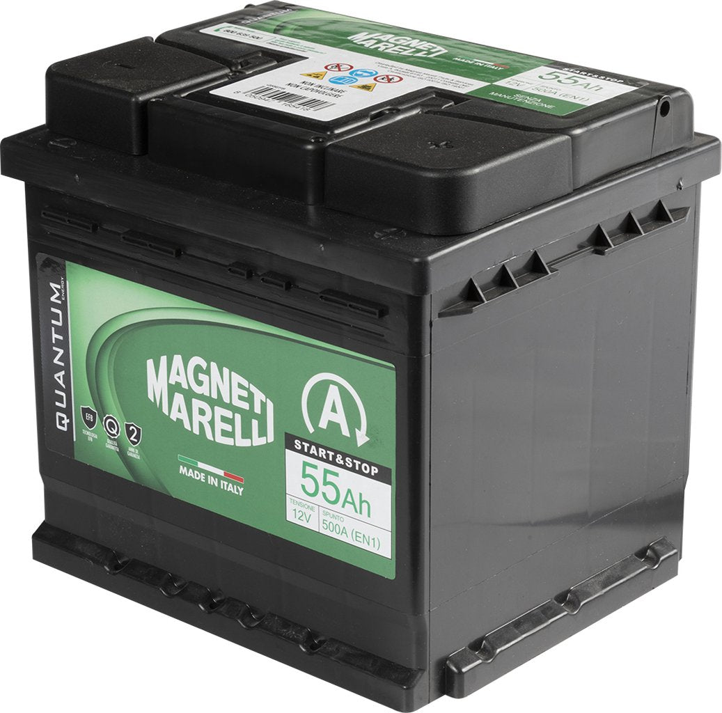 QUANTUM ENERGY Magneti Marelli Batteria per auto Start Stop 55AH 12V 500A EN1