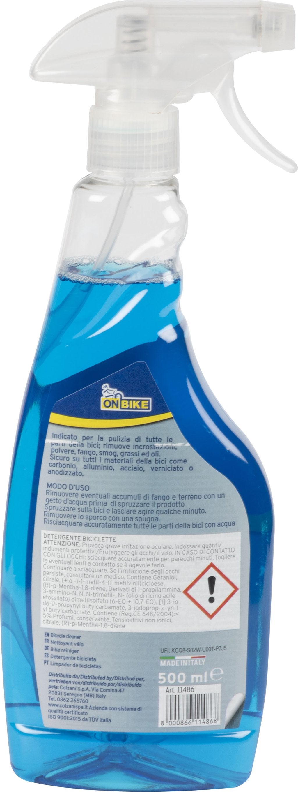 ON BIKE Trigger Super Sgrassatore per biciclette 500ML per tutti i tipi