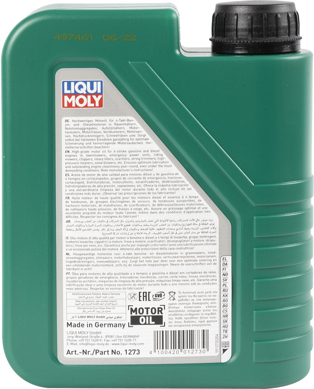 LIQUI MOLY Olio Lubrificante universale per attrezzature da giardino 10W-30