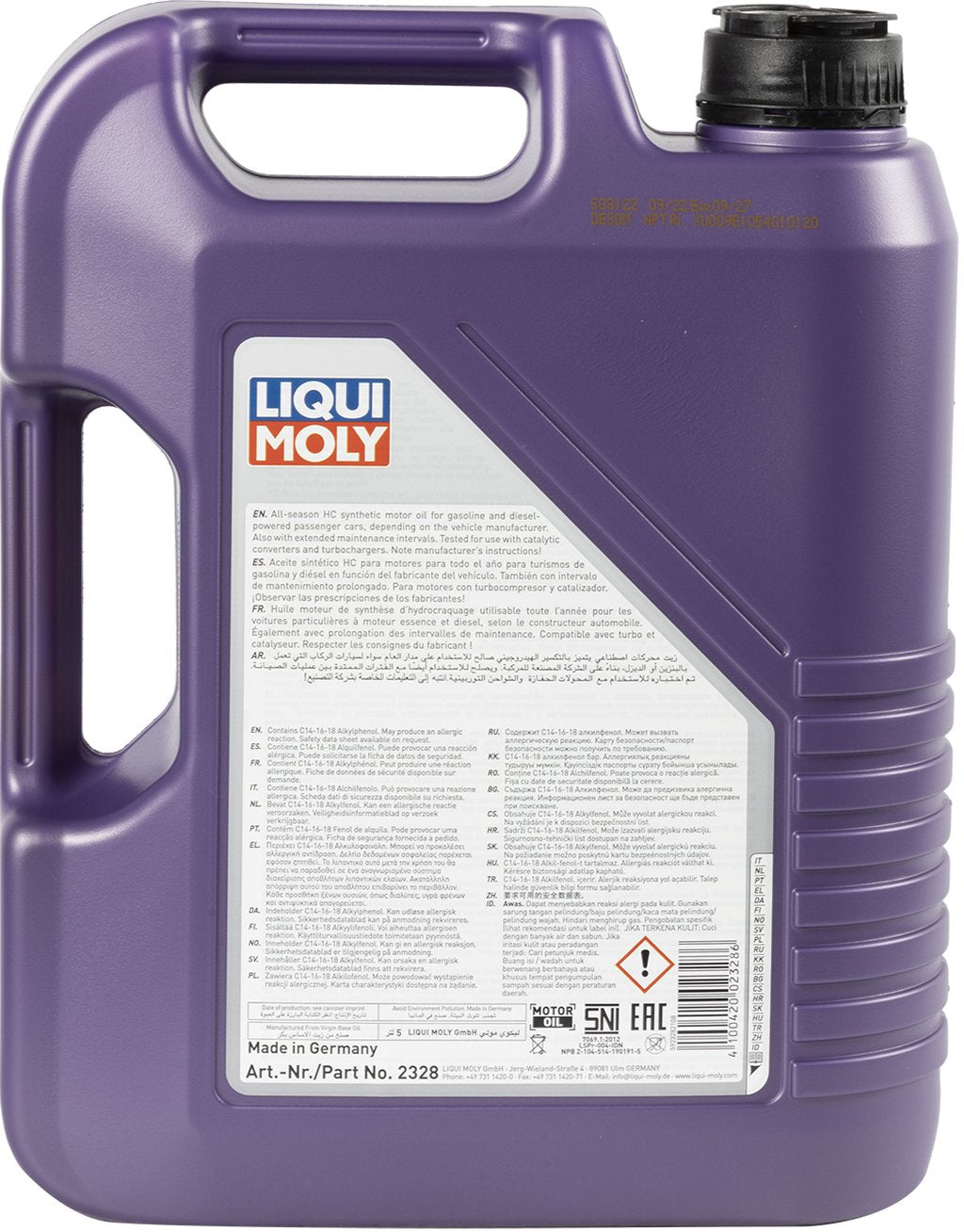 LIQUI MOLY Olio Lubrificante motore Leichtlauf High Tech 5W-40 5L Accessorio