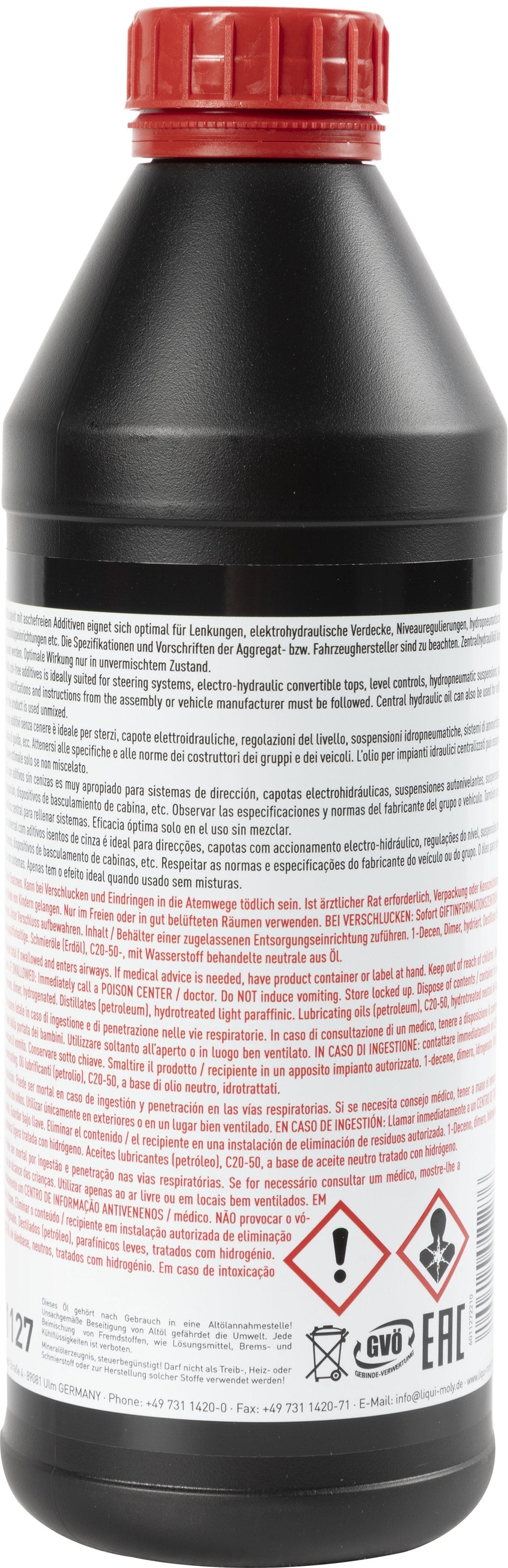 LIQUI MOLY Olio Lubrificante per impianti idraulici centralizzati 1L Accessorio