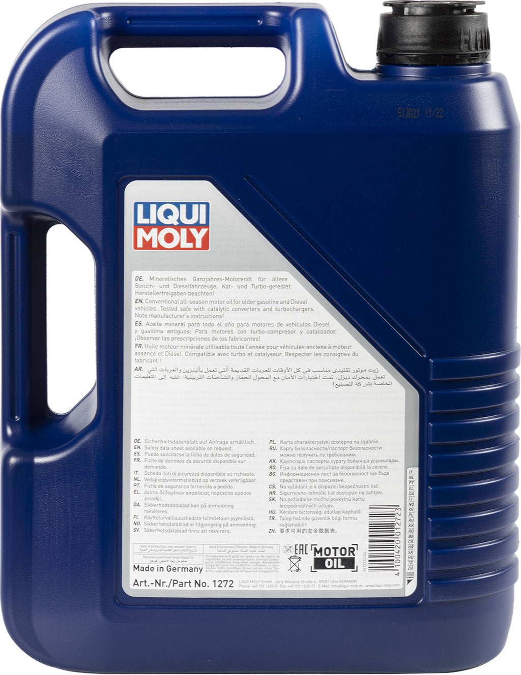 LIQUI MOLY Olio Lubrificante motore Touring High Tech 10W-30 5L Accessorio