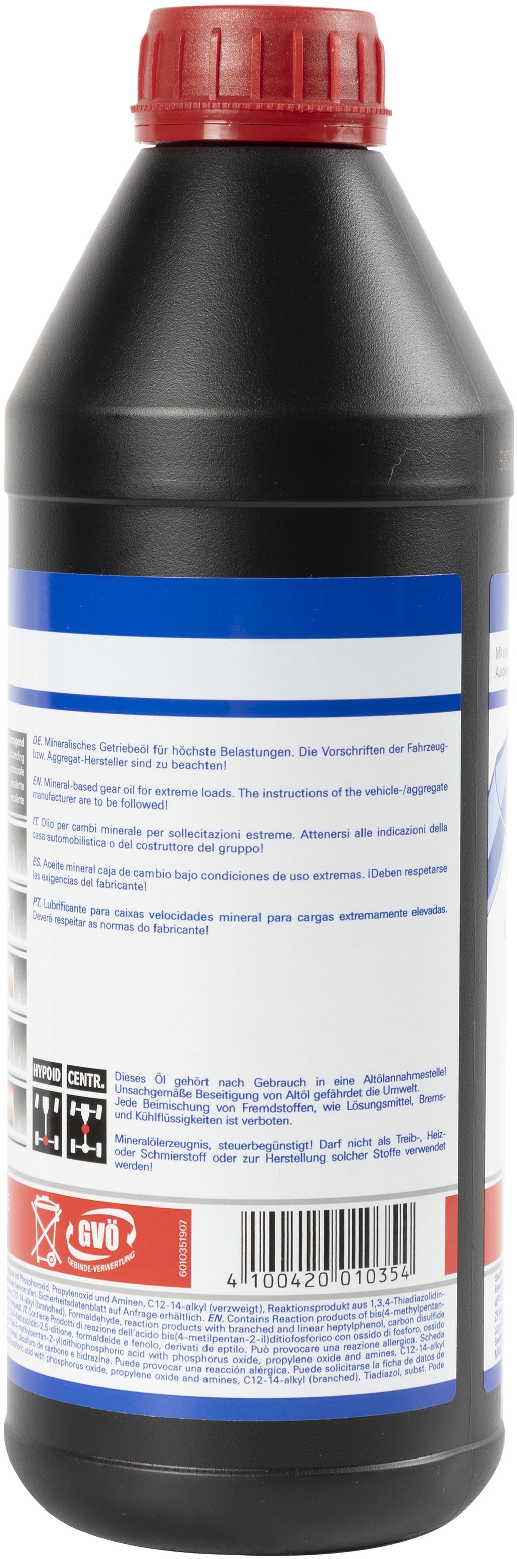 LIQUI MOLY Olio Lubrificante per cambi ad ingranaggi ipoidi GL5 SAE 85W-90 1L
