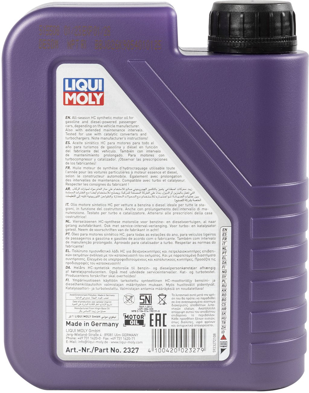 LIQUI MOLY Olio Lubrificante motore Leichtlauf High Tech 5W-40 1L Accessorio