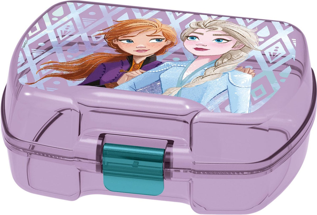 STOR Sandwich Box Bambine Disney Frozen con 3 Scomparti in plastica senza BPA